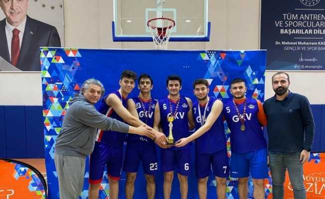 GKV Özel Liseleri Gaziantep basketbol şampiyonu oldu
