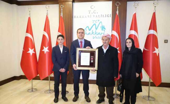 Hakkari’de ‘Devlet Övünç Madalyası ve Beratı’ takdim töreni
