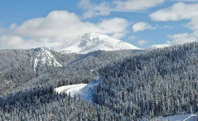 Ilgaz Dağı’nda Mart ayında mest eden kar güzelliği