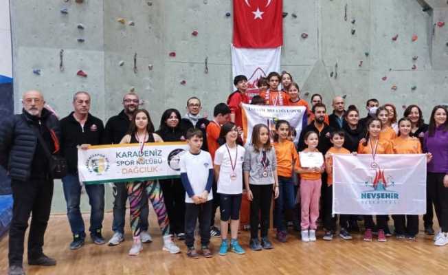 İnegöl Belediyespor spor tırmanış takımı kürsüleri fethetti