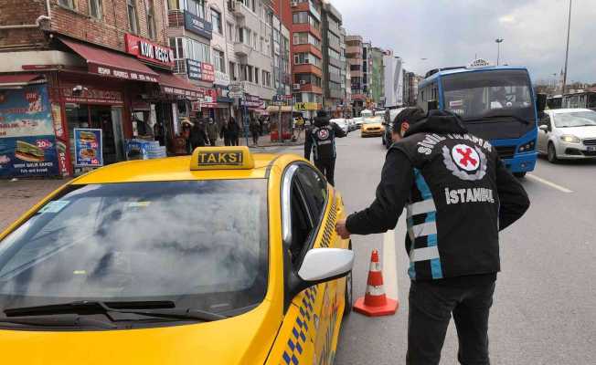 Kadıköy’de emniyet kemeri takmayan taksicilere bin 568 TL ceza