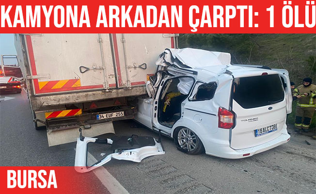 Karacabey'dekİ trafik kazasında: 1 kişi öldü