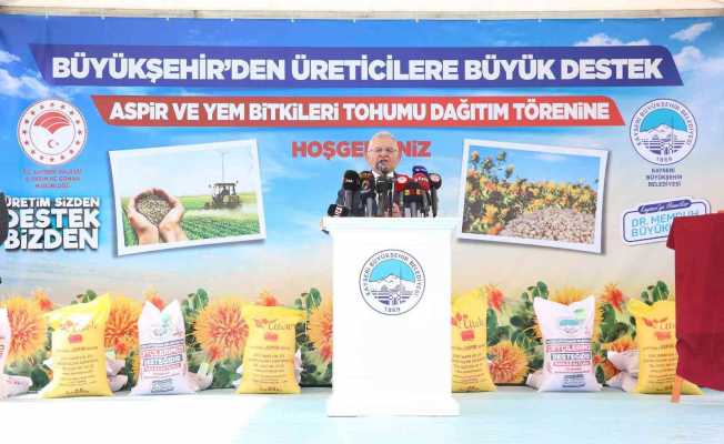 Kayseri Büyükşehir Belediyesi’nden çiftçiye 15 milyon TL’lik tohum desteği