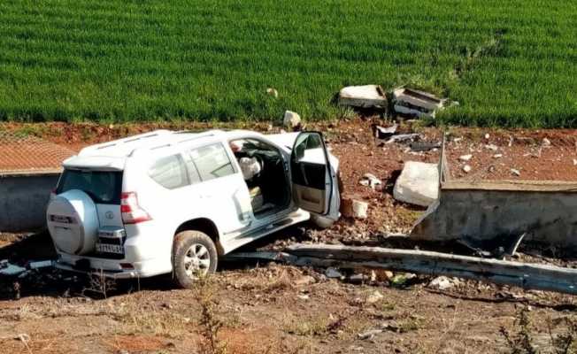 Kontrolden çıkan İran plakalı araç şarampole devrildi: 4 yaralı