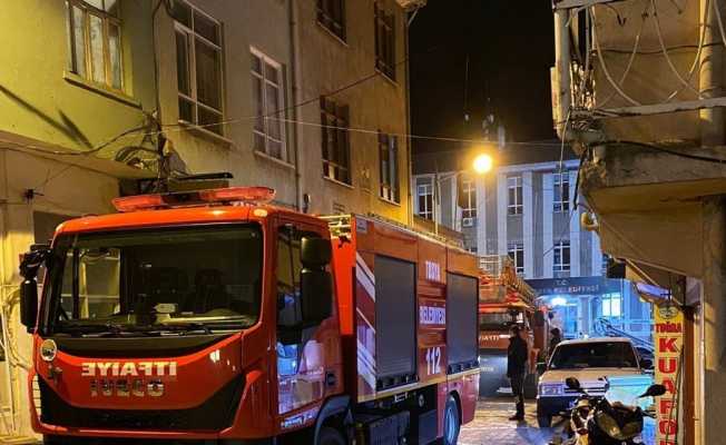 Korkutan baca yangını büyümeden söndürüldü