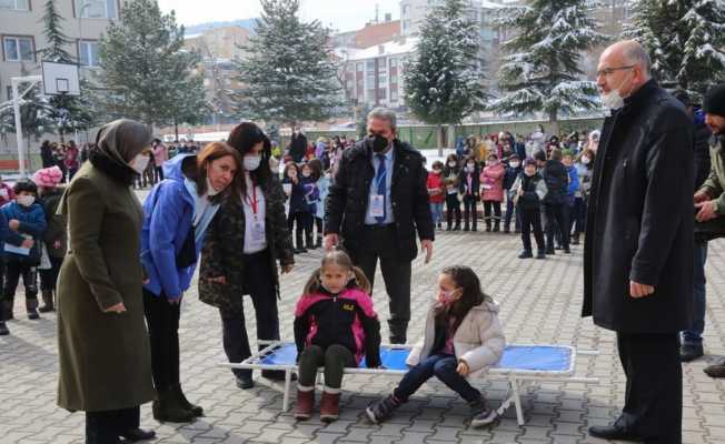 Kütahya’da 556 okulda deprem tatbikatı