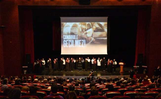 Lise öğrencilerinin hazırladığı ’Edebali’nin Mirası Çanakkale’ adlı kısa film ayakta alkışlandı