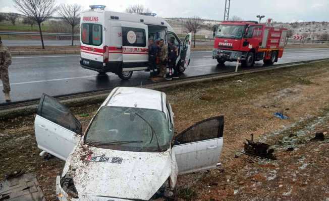 Mardin’de dolu yağışı kazayı beraberinde getirdi: 2 yaralı