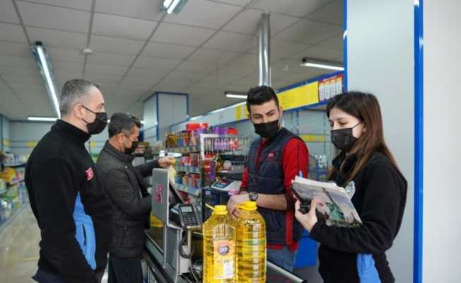 Melikgazi zabıtası marketlerde fiyat denetimi yaptı