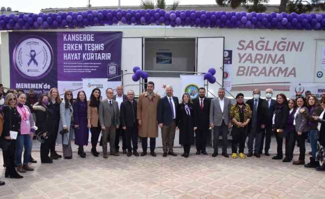 "Menemen’de Hayata Zaman Tanı" sloganıyla kanser taramaları başladı