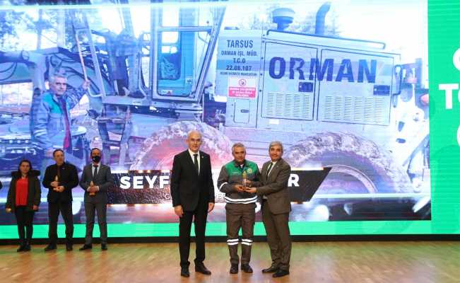 Mersin Orman Bölge Müdürlüğüne 3 dalda ‘başarı ödülü’