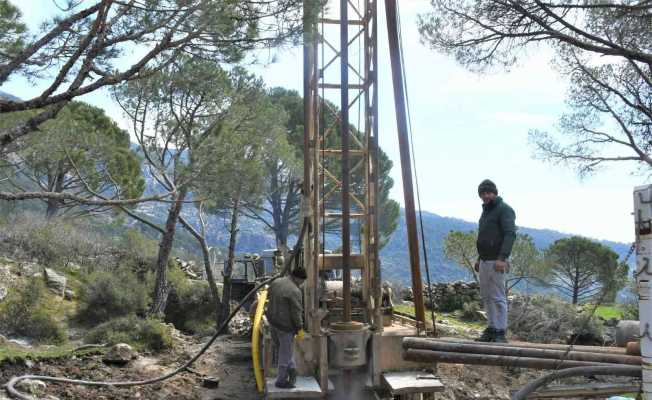 Milas Sakarkaya’da içme suyu için sondaj çalışması başlatıldı