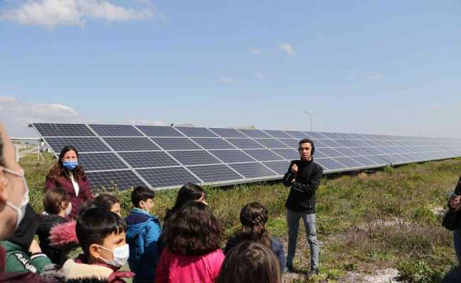Minik öğrenciler MASKİ’nin çevreci güneş enerjisi santralini gezdi