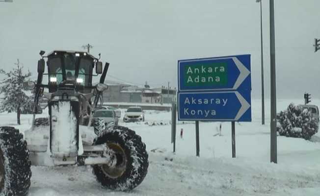 Nevşehir - Aksaray yolu kontrollü olarak açıldı