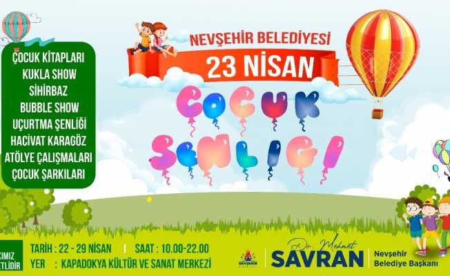 Nevşehir’de ’23 Nisan Çocuk Şenliği ve Çocuk Kitapları Fuarı’ düzenlenecek