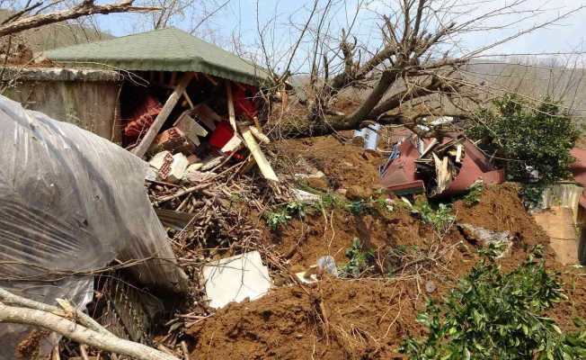 Ordu’da heyelan evleri yuttu: 3 ev ve bir ahır yıkıldı, inekler telef oldu