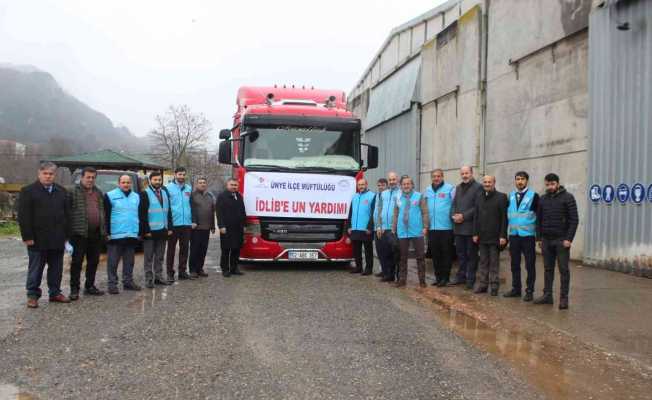 Ordu’dan İdlib’e kardeş yardımı