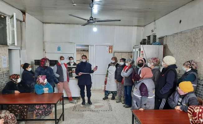 Organize sanayide çalışan kadınlara KADES uygulaması anlatıldı