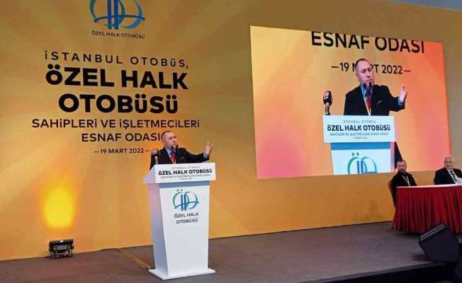 Özel Halk otobüsleri Esnaf Odası seçimlerinde Başkan Göksel Ovacık güven tazeledi