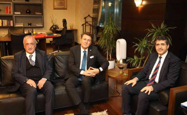 Rektör Çomaklı, Strateji ve Bütçe Başkanı İbrahim Şenel ile bir araya geldi