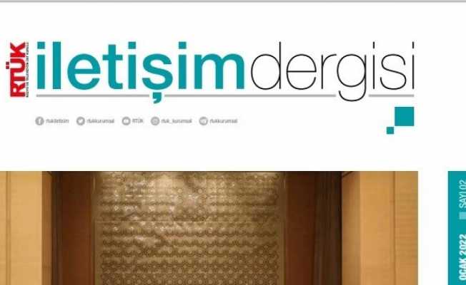 RTÜK İletişim Dergisi’nin ikinci sayısı yayında
