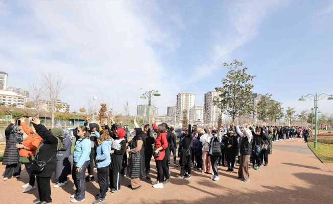 Şehitkamil Vadi Park’ta sağlığa adım attılar