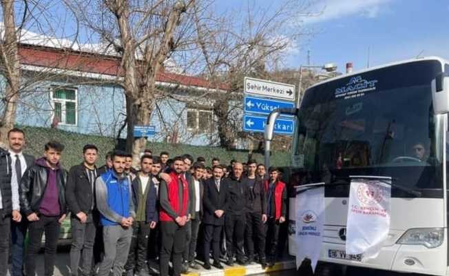 Şemdinlili gençlerin Çanakkale yolculuğu başladı