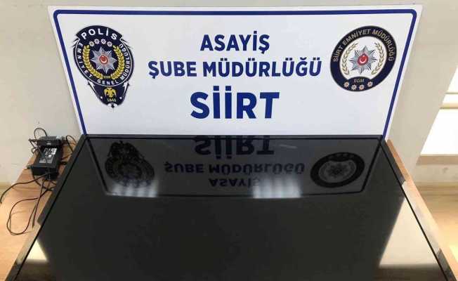 Siirt’te evden altın ve televizyon çalan hırsız tutuklandı