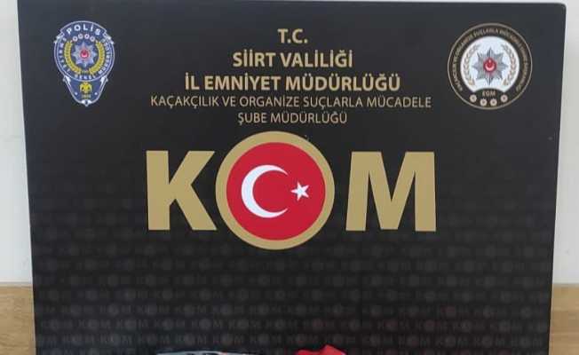 Siirt’te gümrük kaçağı tütün ele geçirildi