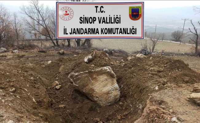 Sinop’ta kaçak kazı yapanlara suçüstü