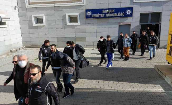 Suç örgütü operasyonunda gözaltına alınan 15 kişi daha adliyeye sevk edildi
