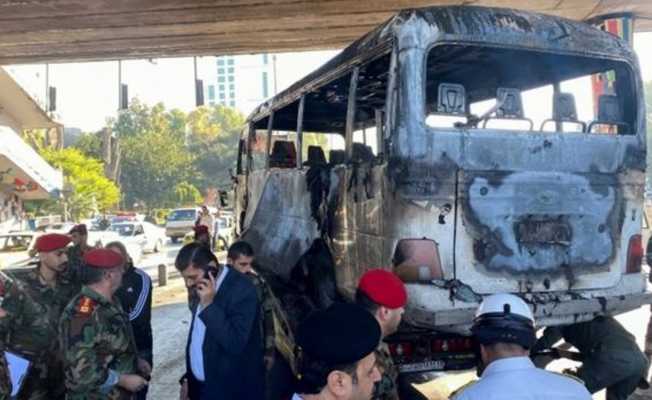 Suriye’de askerleri taşıyan otobüse saldırı: 13 ölü, 18 yaralı