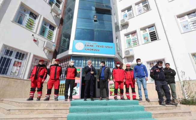 Tahmazoğlu deprem tatbikatına katıldı