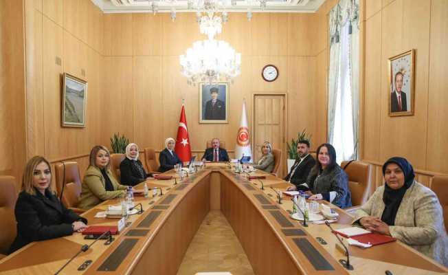 TBMM Başkanı Şentop, Kadına Yönelik Şiddeti Araştırma Komisyonu üyelerini kabul etti