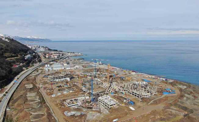 Trabzon Şehir Hastanesi inşaatı yükselmeye başladı