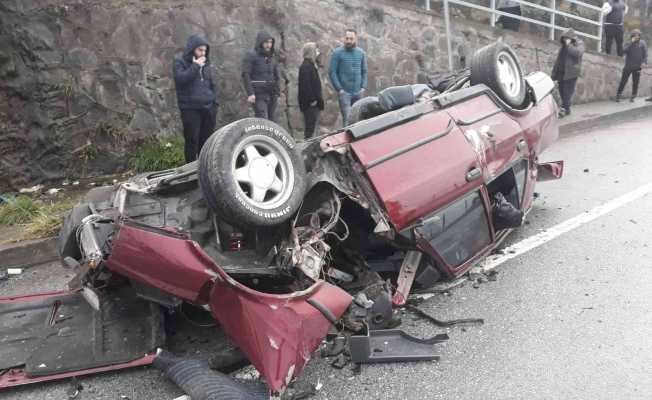 Trabzon’da trafik kazası: 1 ölü