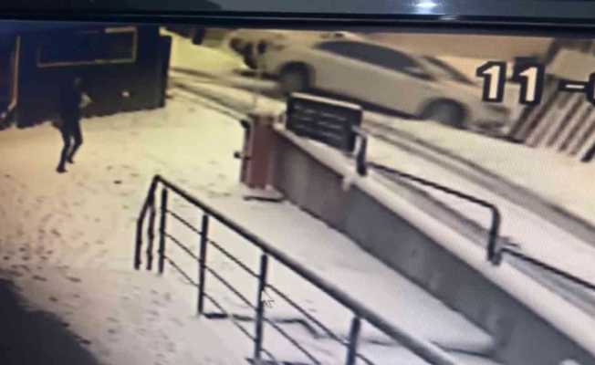 Ümraniye’de site görevlisi ölümden saniyelerle kurtuldu