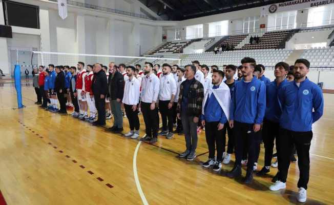 Üniversiteler Voleybol 1. Lig Grup Birinciliği müsabakaları Elazığ’da başladı