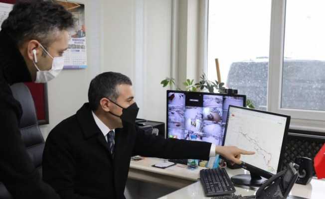 Vali Atay, yollarda ki son durumu inceledi