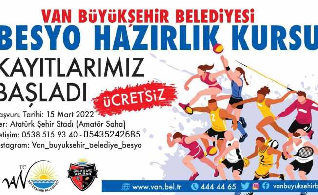 Van Büyükşehir Belediyesinin BESYO kursları başladı