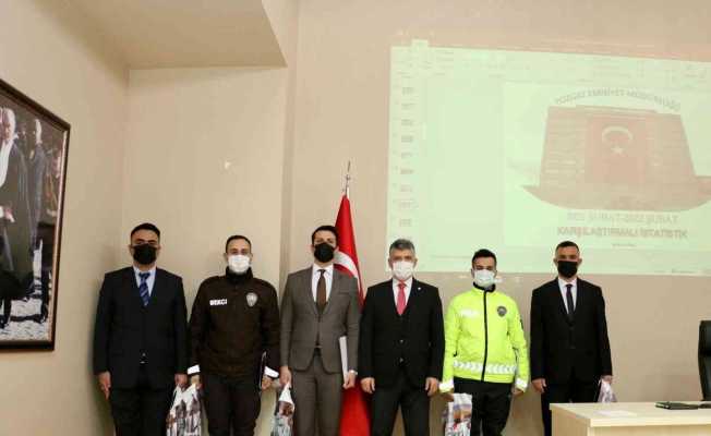 Yozgat’ta başarılı bekçi ve polisler ödüllendirildi