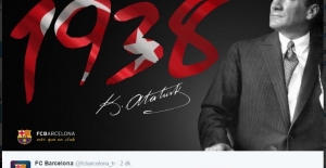 Barcelona'dan Atatürk paylaşımı