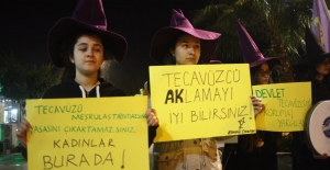 Cinsel istismar önergesine cadı şapkalı protesto