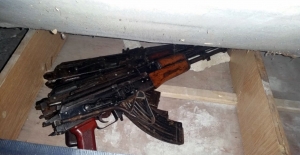 Diyarbakır Silvan'da PKK'ya ait silah ve mühimmat bulundu