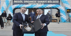 İnegöl'de OSB Tarafından Yaptırılan Okul Açıldı