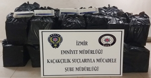 İzmir'de polisten kaçak sigaraya geçit yok
