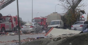 Sultanbeyli'de patlama sonrası çıkan yangın kontrol altına alındı