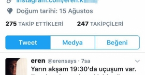 Twitter bombacısı havalimanında yakalandı