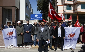 Hollanda'nın Antalya Fahri Konsolosluğu önünde protesto