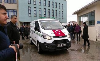 Sinop’ta kazada ölen polis için tören düzenlendi